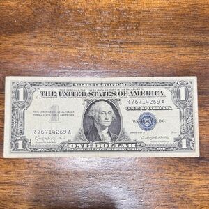 Vintage One Dollar Silver Certificate